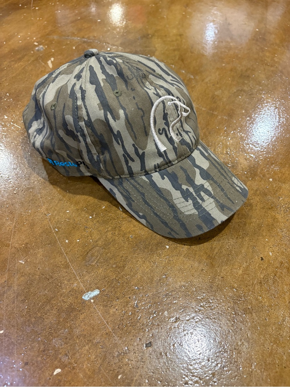 Camo Baseball Cap with Fish Logo - Men